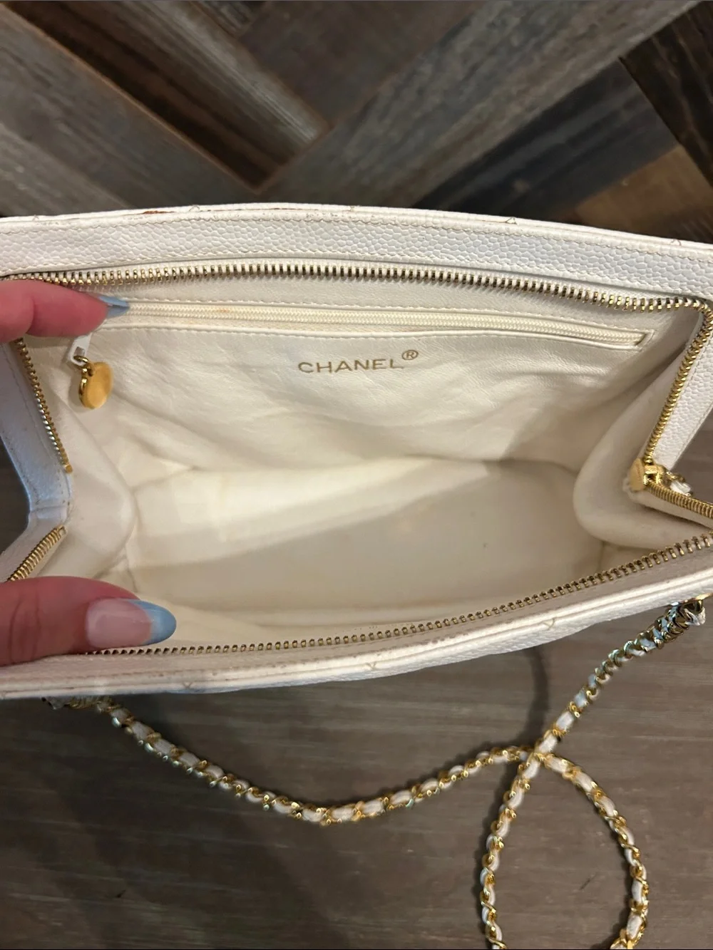 Vintage Chanel Petite Shopping Tote